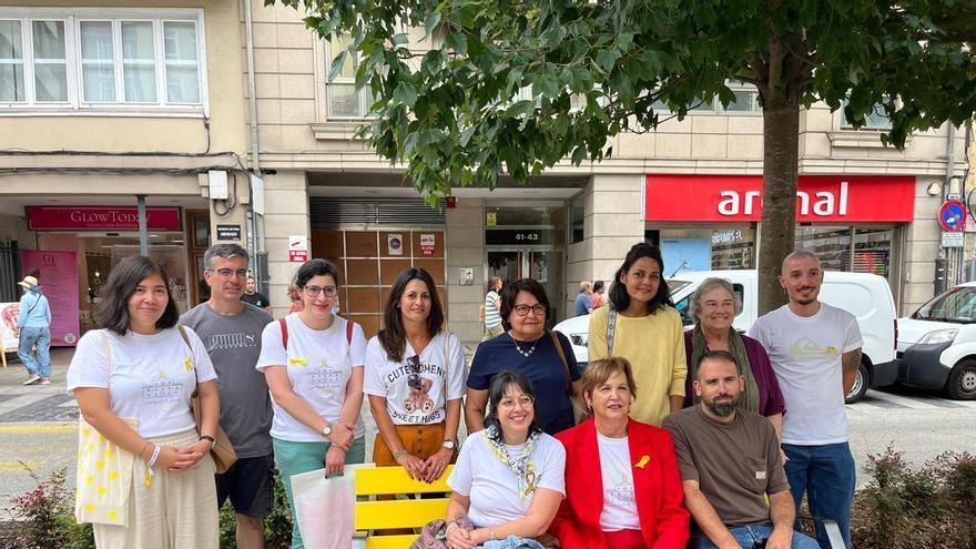 Un banco en A Coruña para dar visibilidad al sarcoma: "Lo que no se ve no existe"