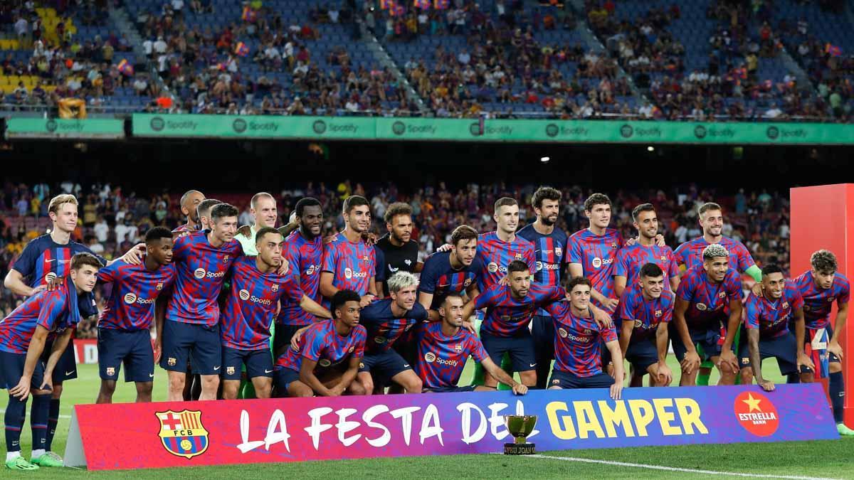 El equipo del FC Barcelona que se proclamó en la última edición del Gamper