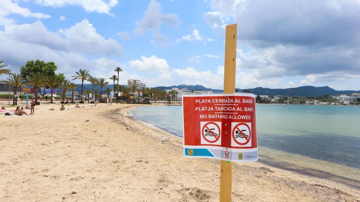 Vertido en la playa Arenal de Sant Antoni