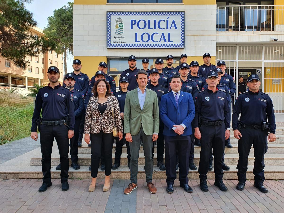 Los 16 agentes de la Policía Local de Molina de Segura se incorporan al servicio