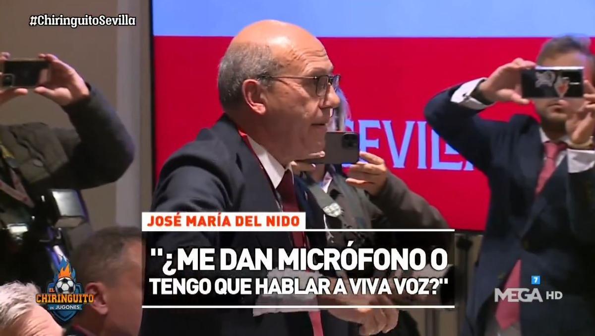 El momento más tenso de la Asamblea del Sevilla: el cara a cara de Pepe Castro y Del Nido