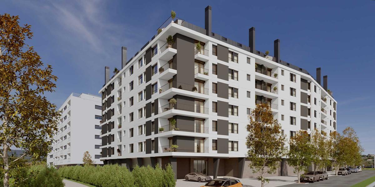 Recreación del futuro edificio