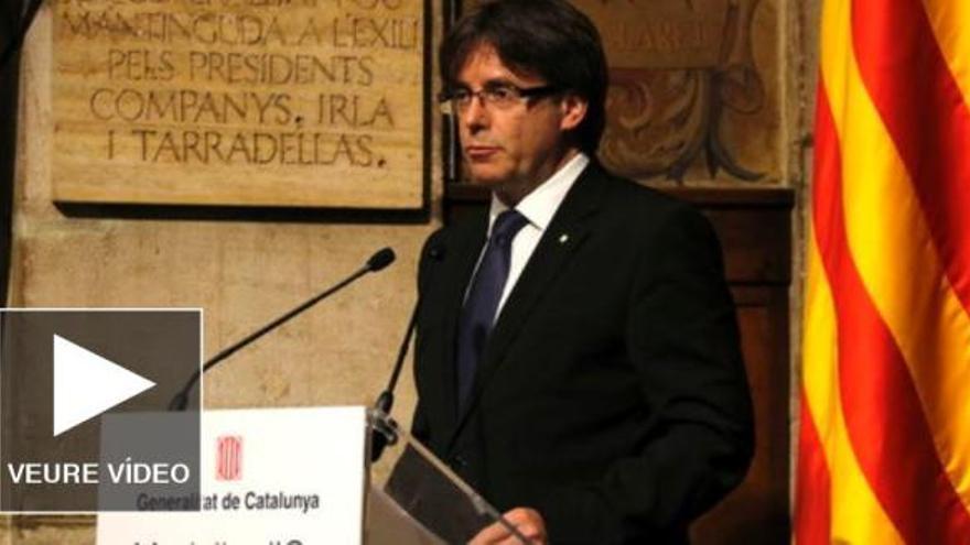 Puigdemont es compromet a ser fidel al compromís independentista de Muriel Casals