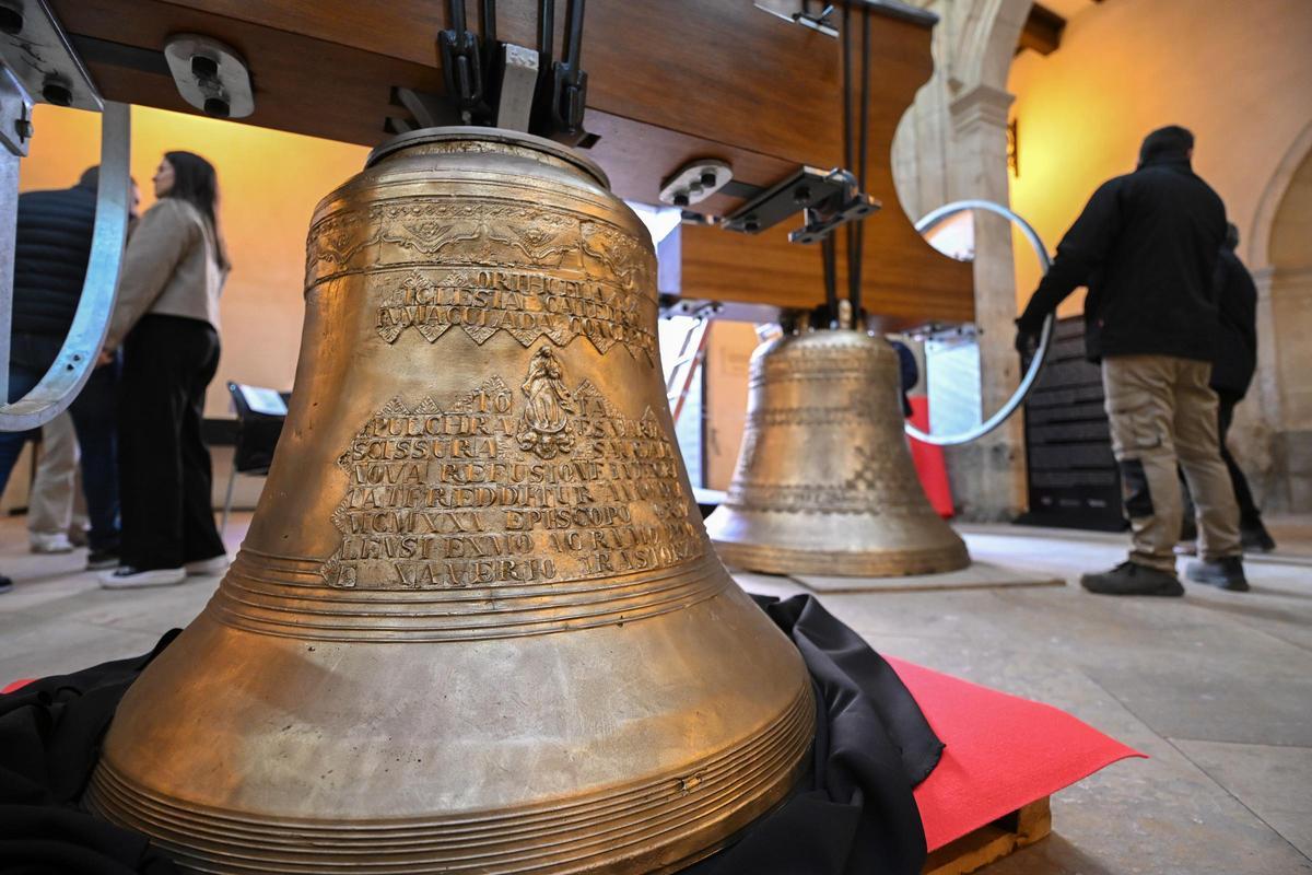 Así han quedado las campanas de la Catedral de Orihuela tras su restauración