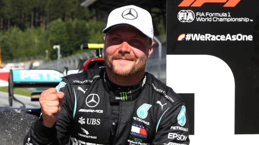 El finés Valtteri Bottas, primer líder del Mundial de Fórmula 1 tras ganar en Austria; Sainz acaba sexto