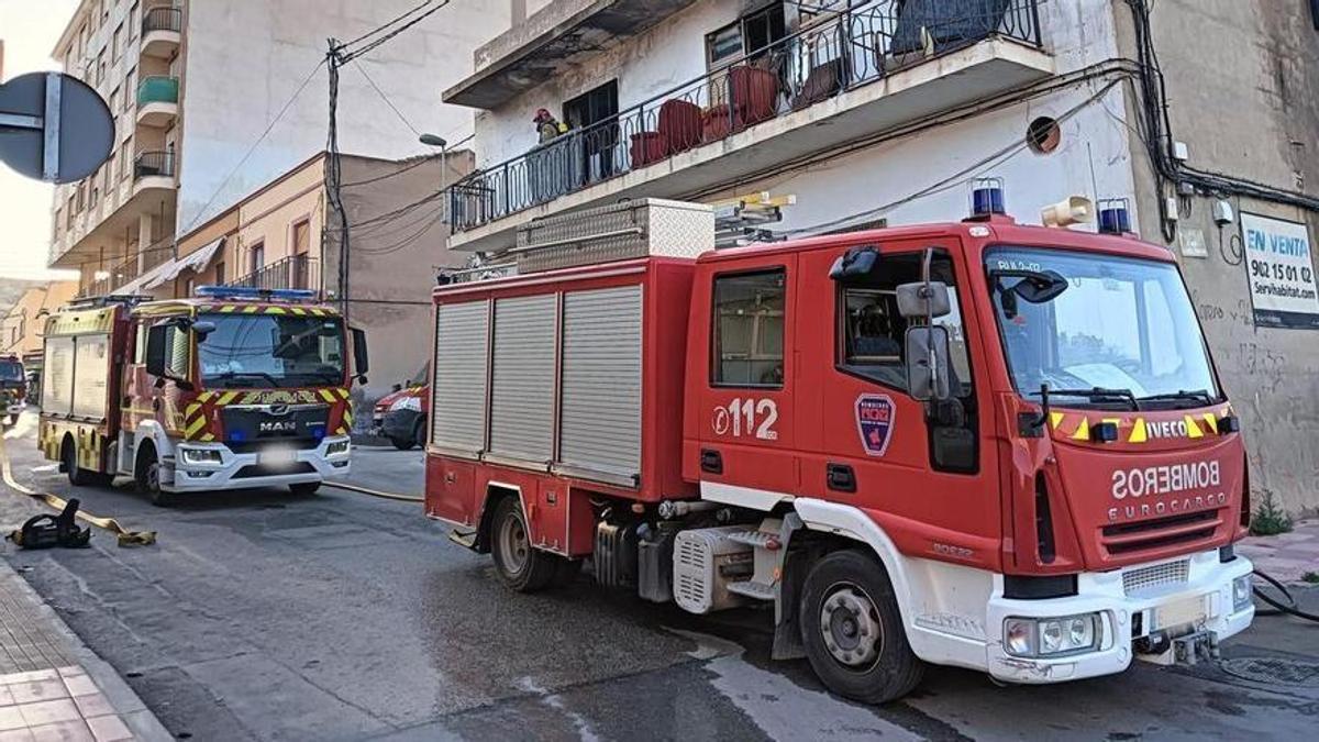 Una imagen de archivo de un coche de bomberos en un municipio de la Región