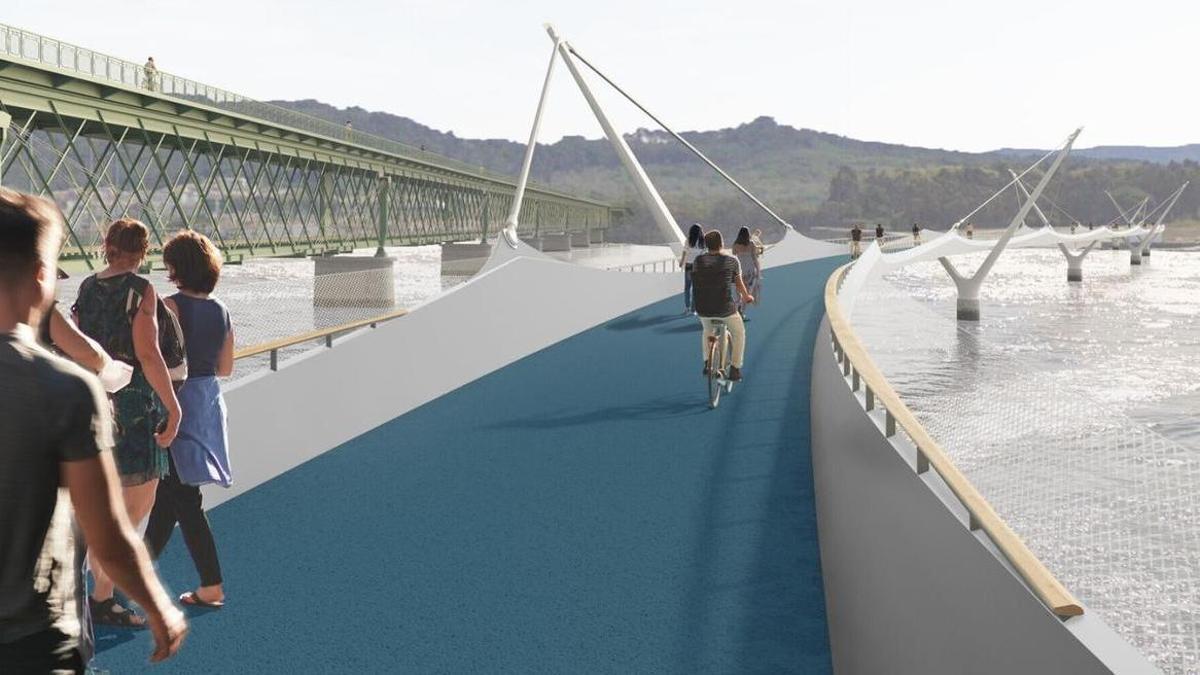Peatonal, ciclable y pegado al histórico Eiffel: así será el nuevo puente de Portugal junto a Galicia