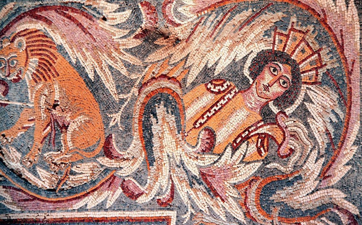 Uno de los mosaicos de Madaba, en Jordania