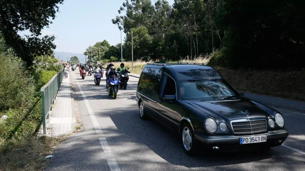 Un último adiós a Brais arropado por 150 motos