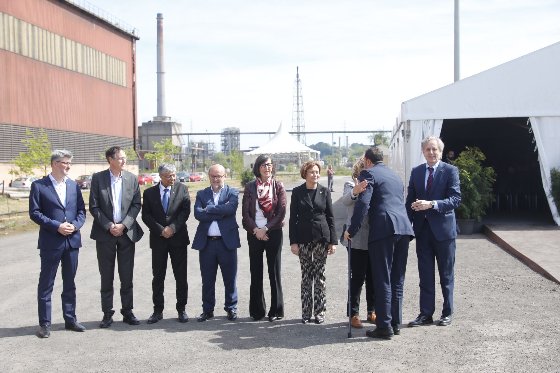 EN IMÁGENES: Así fue la inauguración de las obras para el horno eléctrico hídribido de Arcelor en Gijón