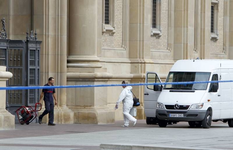 Fotogalería: Explosión en el interior de la basílica del Pilar