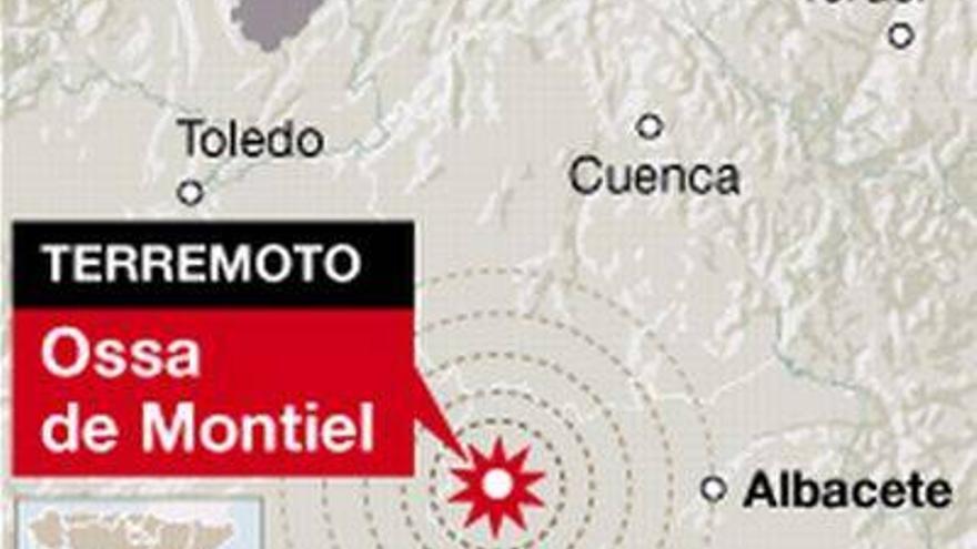 Un terremoto de magnitud 5,2 sacude la zona centro de España