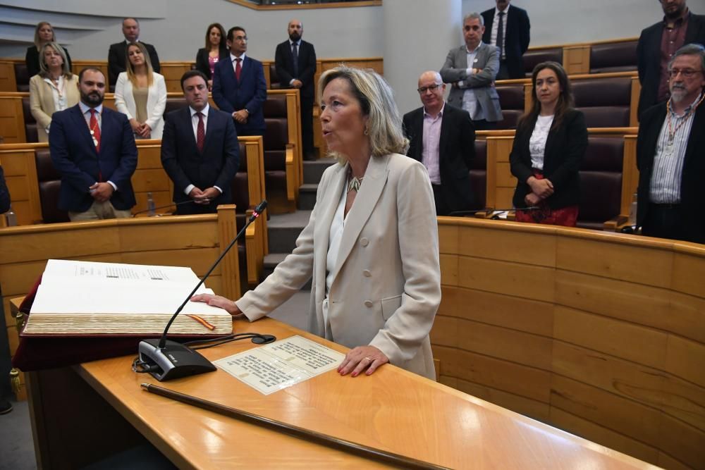 Fue elegido por 17 votos frente a los 14 otorgados a Rosa Gallego del PP. Ha anunciado un plan de lucha contra la despoblación rural en su investidura.