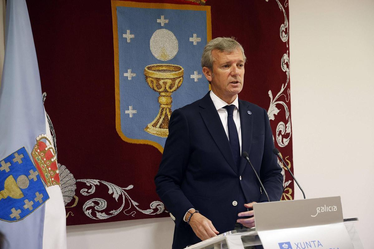 Alfonso Rueda, presidente de la Xunta de Galicia