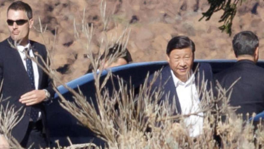 El presidente de China, Xi Jinping, durante una reciente visita a Tenerife.