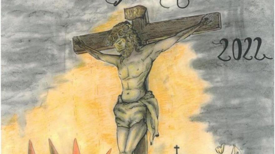 Dibujo que ilustró el cartel del año 2022. | Junta Pro Semana Santa