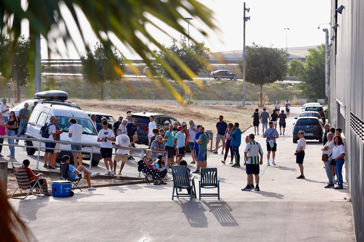 Aficionados del Córdoba CF en El Arcángel.