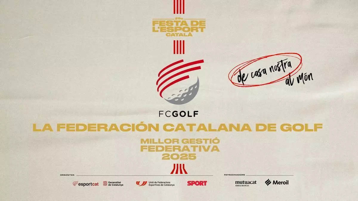 La FCGolf, premio a la Mejor Gestión Federativa 2025