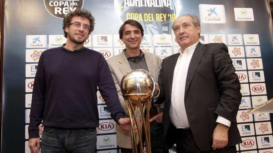 José Manuel Sande, Gerard Freixa y García Liñares, ayer en la presentación.