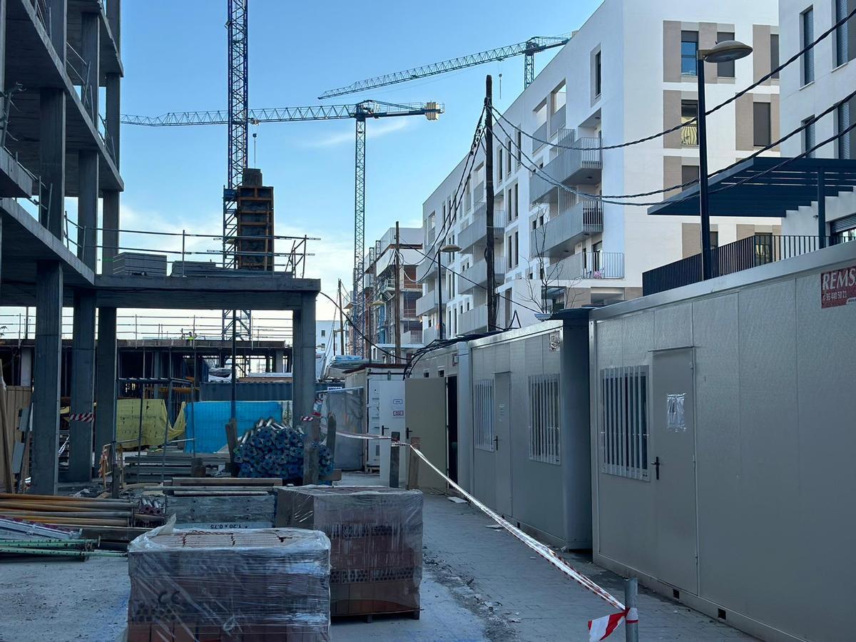 Obras en Palmas Altas.
