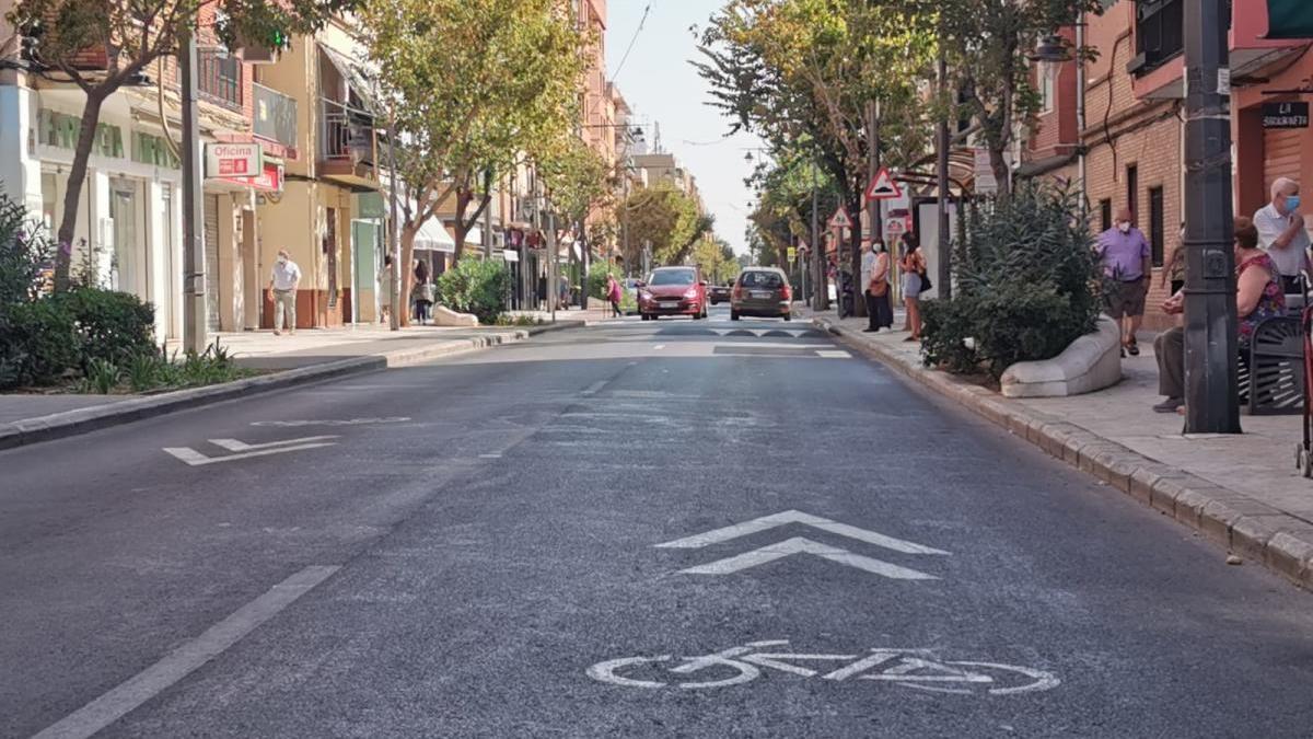 La avenida Camí Nou de Xirivella, premiada en la Semana Europea de Movilidad
