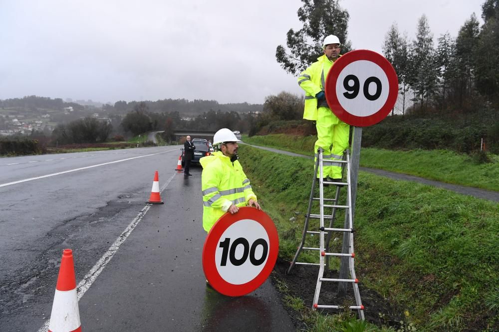 Nuevos límites a 90km/h en carreteras de A Coruña