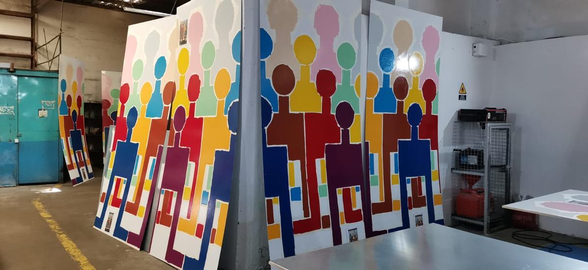 Así construye la obra en memoria de Martínez Garrido el artista Nelson Villalobos Así construye la obra en memoria de Martínez Garrido el artista Nelson Villalobos