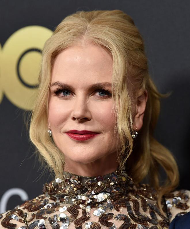 El maquillaje con labios rojos de Nicole Kidman en la gala Arts American Songbook