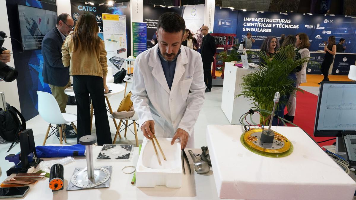 Una imagen de la pasada edición del Foro Transfiere en Málaga, donde se muestran inventos y patentes.