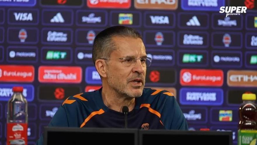 Pedro Martínez, en la previa del partido de Euroliga ante el Dubai Basketball