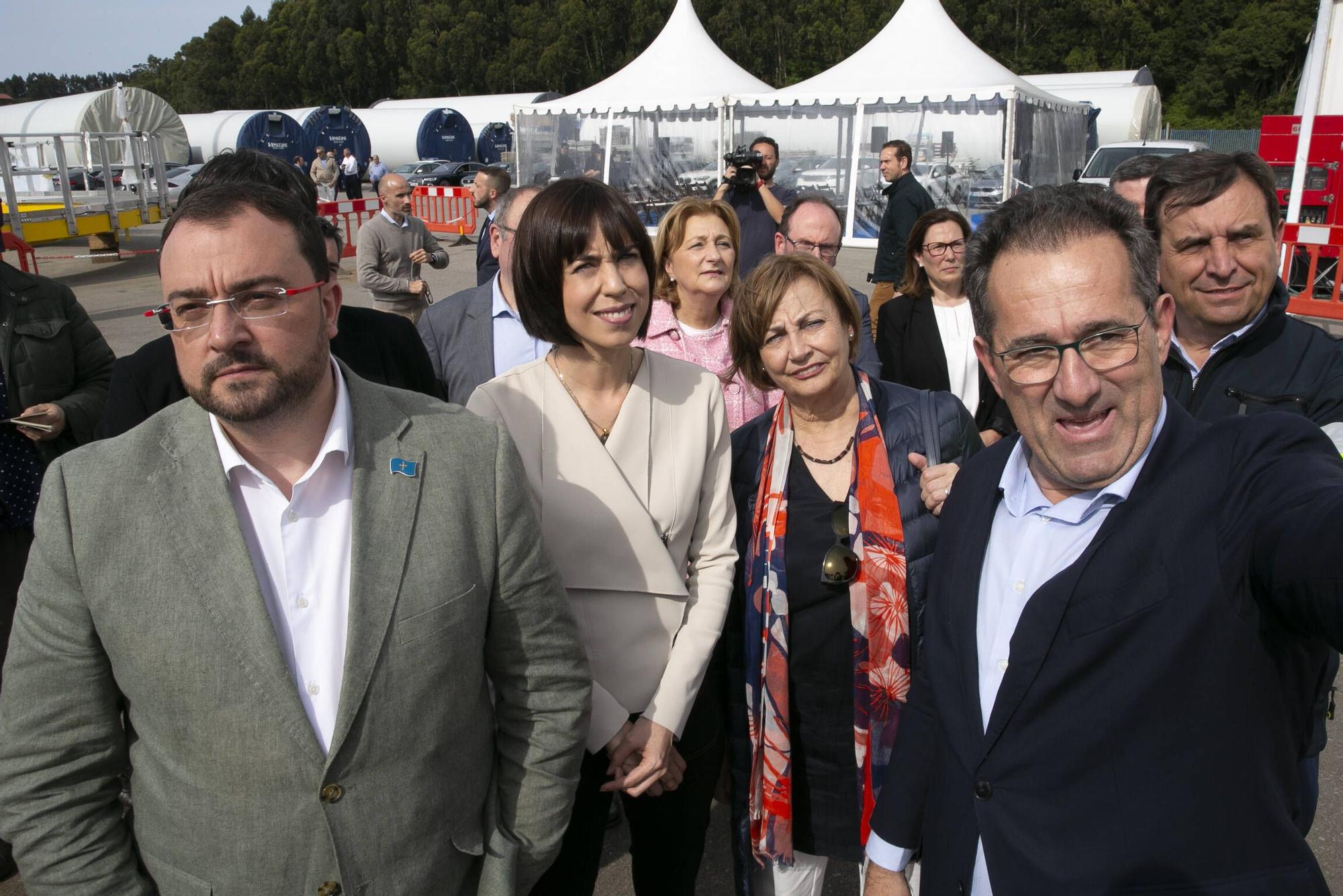 EN IMÁGENES: La visita de la ministra de Ciencia a Avilés