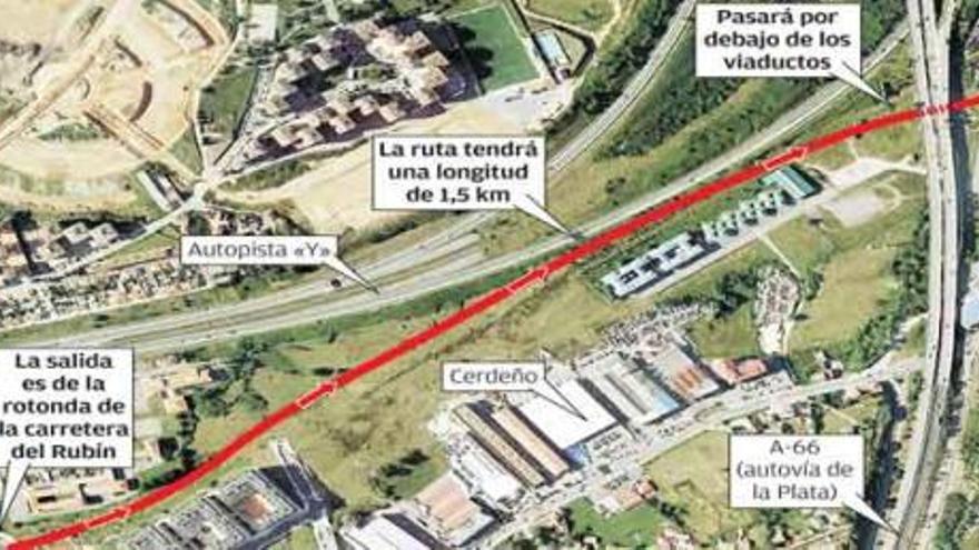 IU plantea la construcción  de una senda verde que conecte la ciudad con Colloto