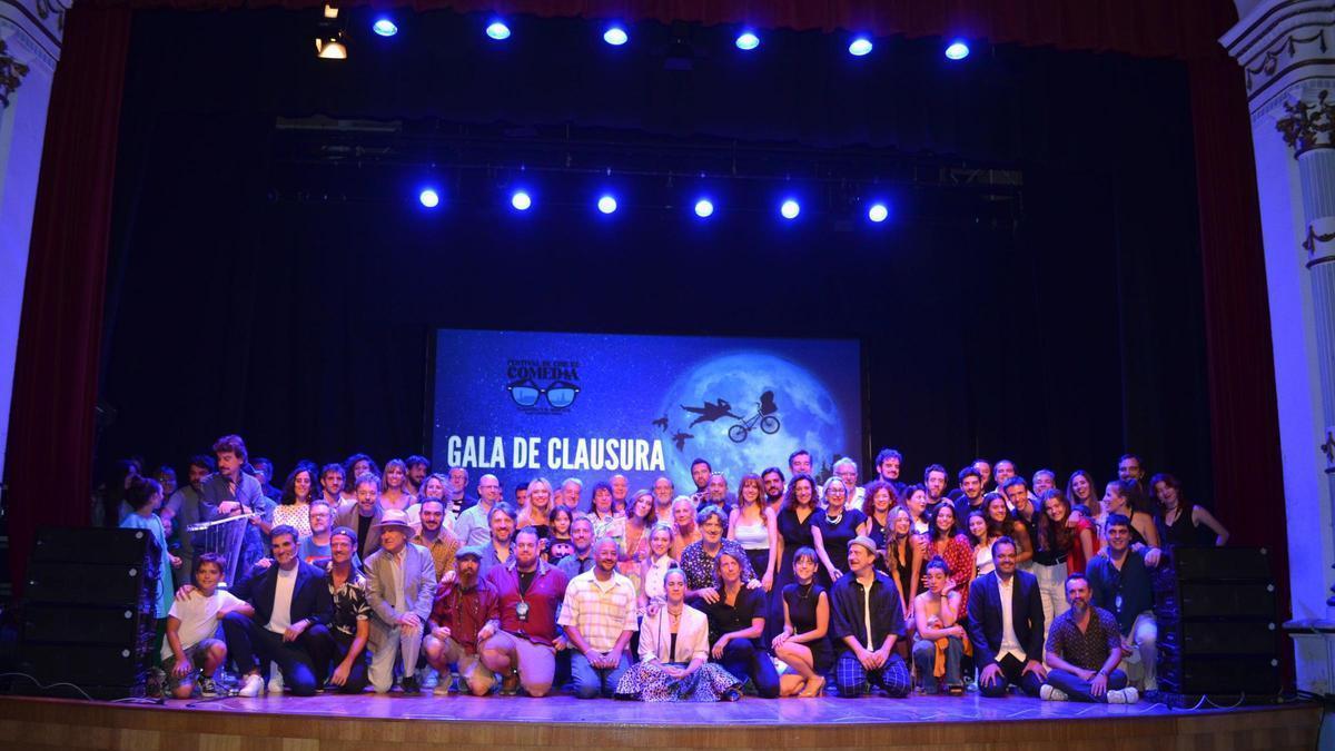 Foto de familia, en la gala de clausura del año pasado.