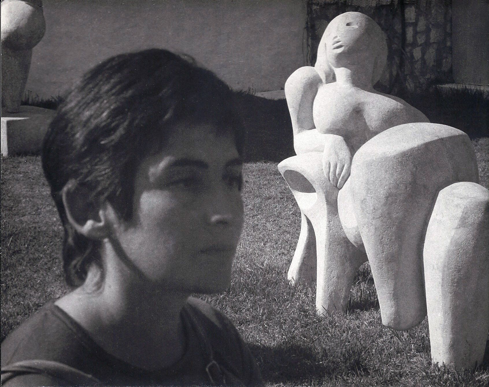 Laverón y la obra 'Chaise longe', en los años 70