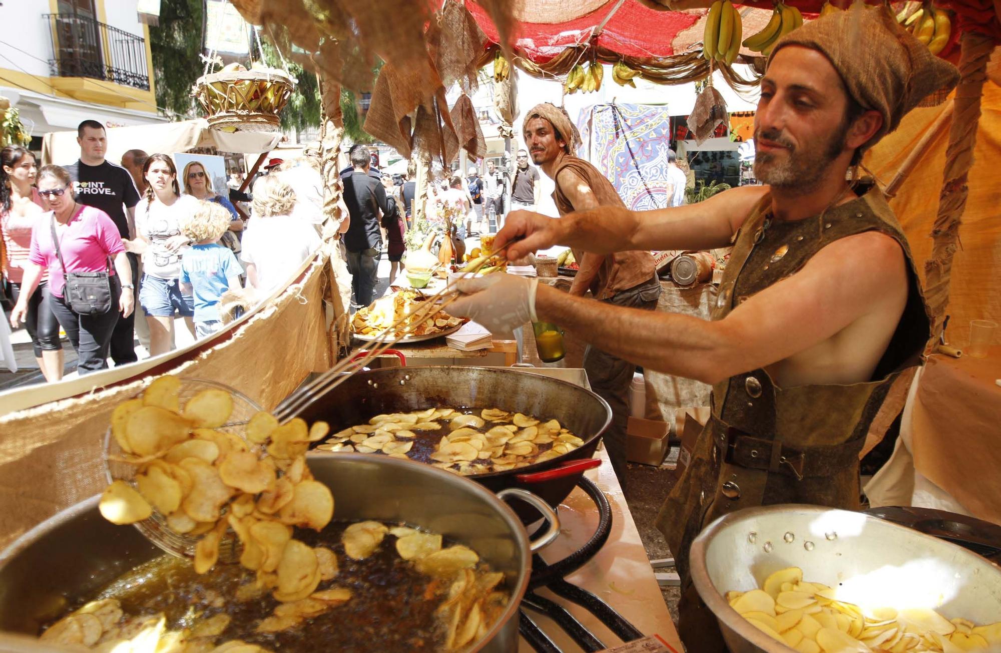 Edición de 2012 de la Feria Medieval de Ibiza.