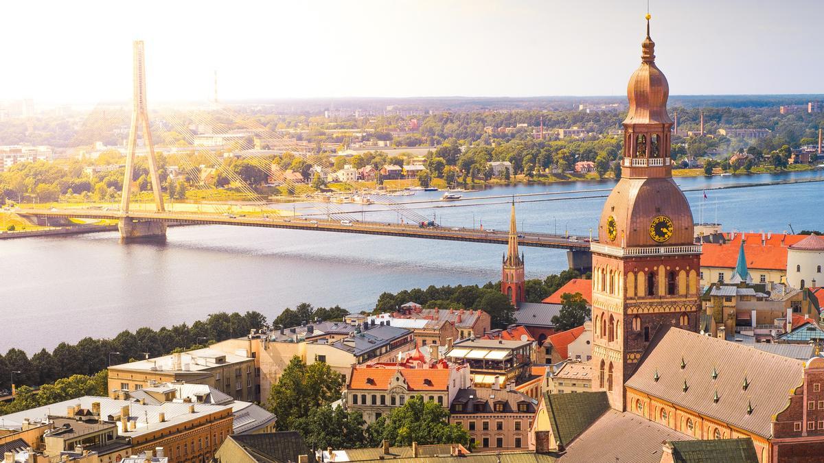 Panorámica de la ciudad de Riga