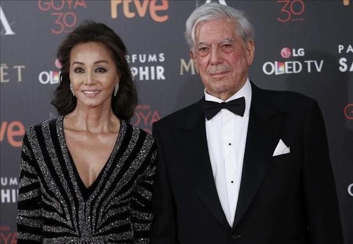 Mario Vargas Llosa i Isabel Preysler. Mario Vargas Llosa i Isabel Preysler.