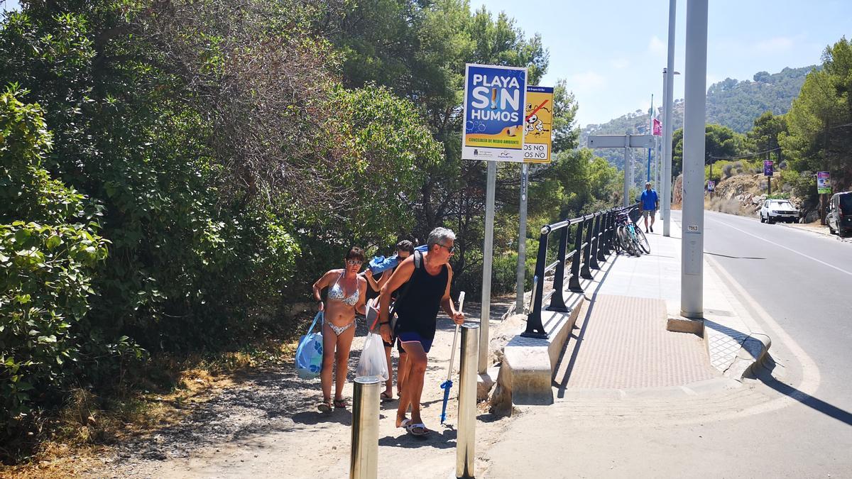 Cala Retor sin humo en Orpesa.