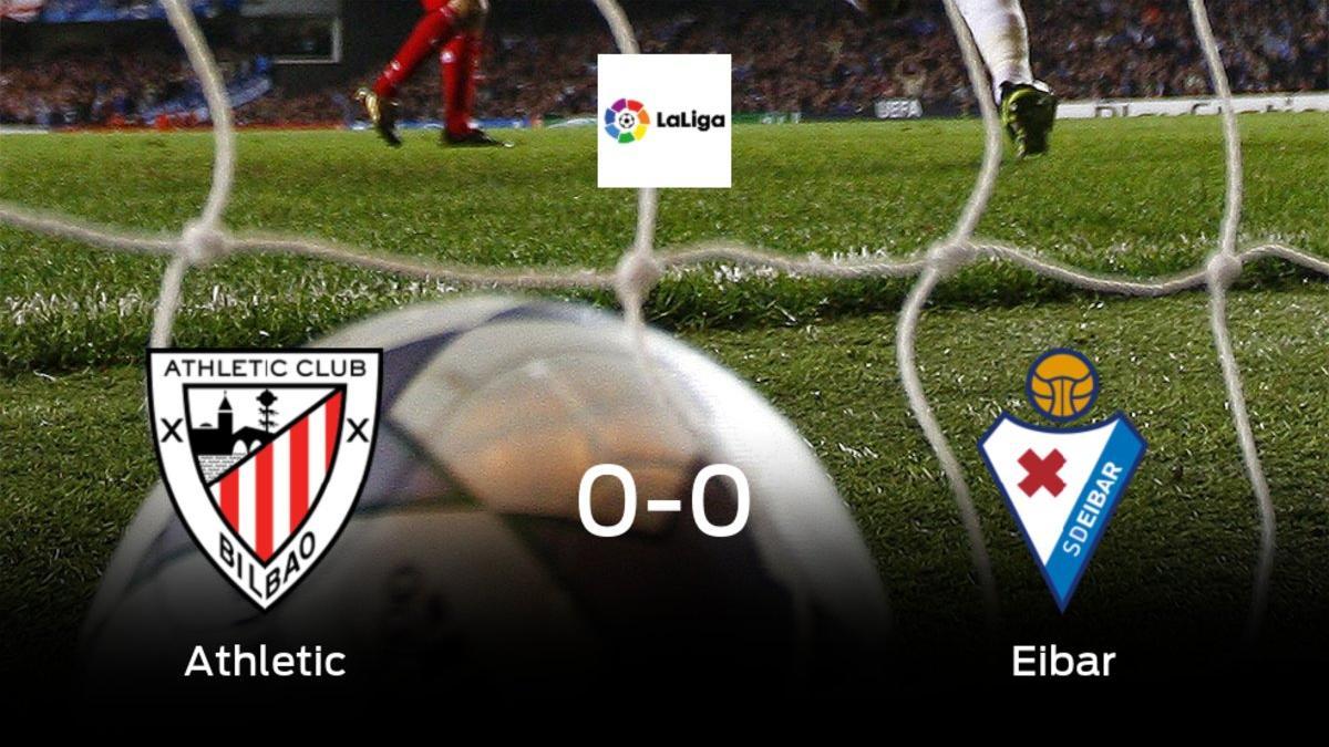 Un punto para cada uno en el Athletic-Eibar (0-0)