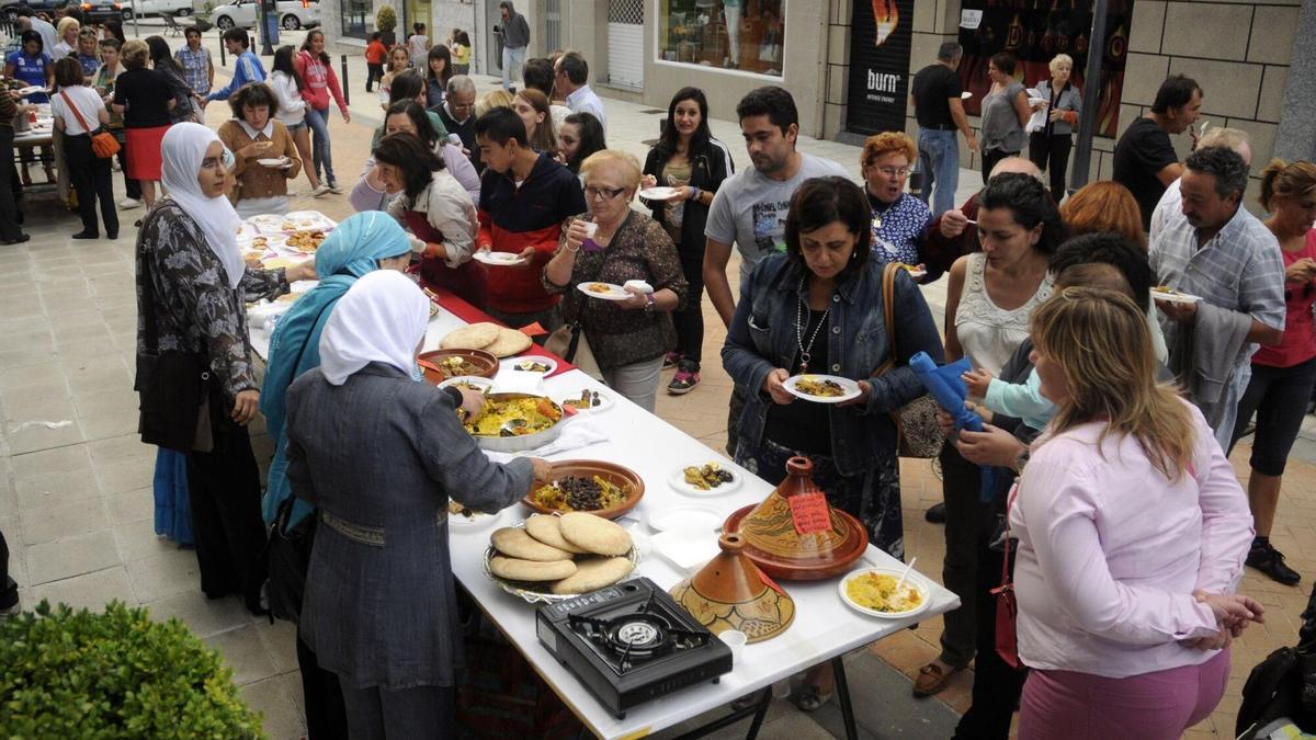 Encuentro culinario intercultural celebrado en Silleda en 2012.