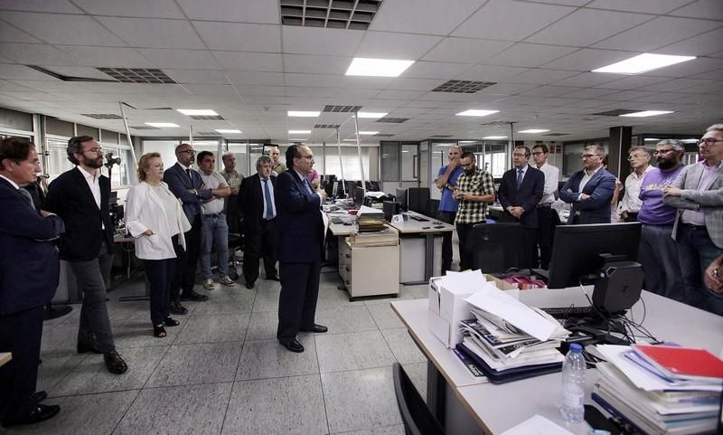 Visita del presidente de Prensa Ibérica a El Día