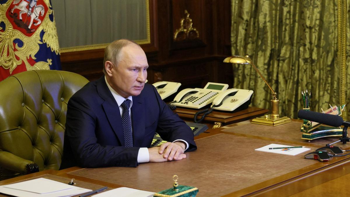 Russia's President Putin holds meeting with Security Council in Saint Petersburg