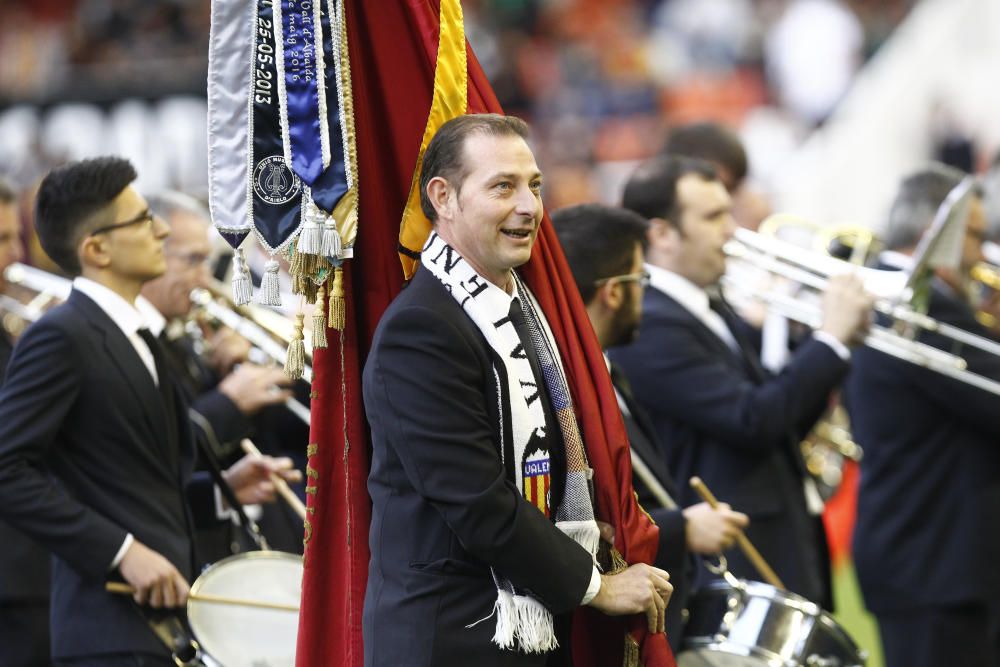 Bandas de Música en Mestalla: La A.M. Montaverner interpresta 'El Kabila'