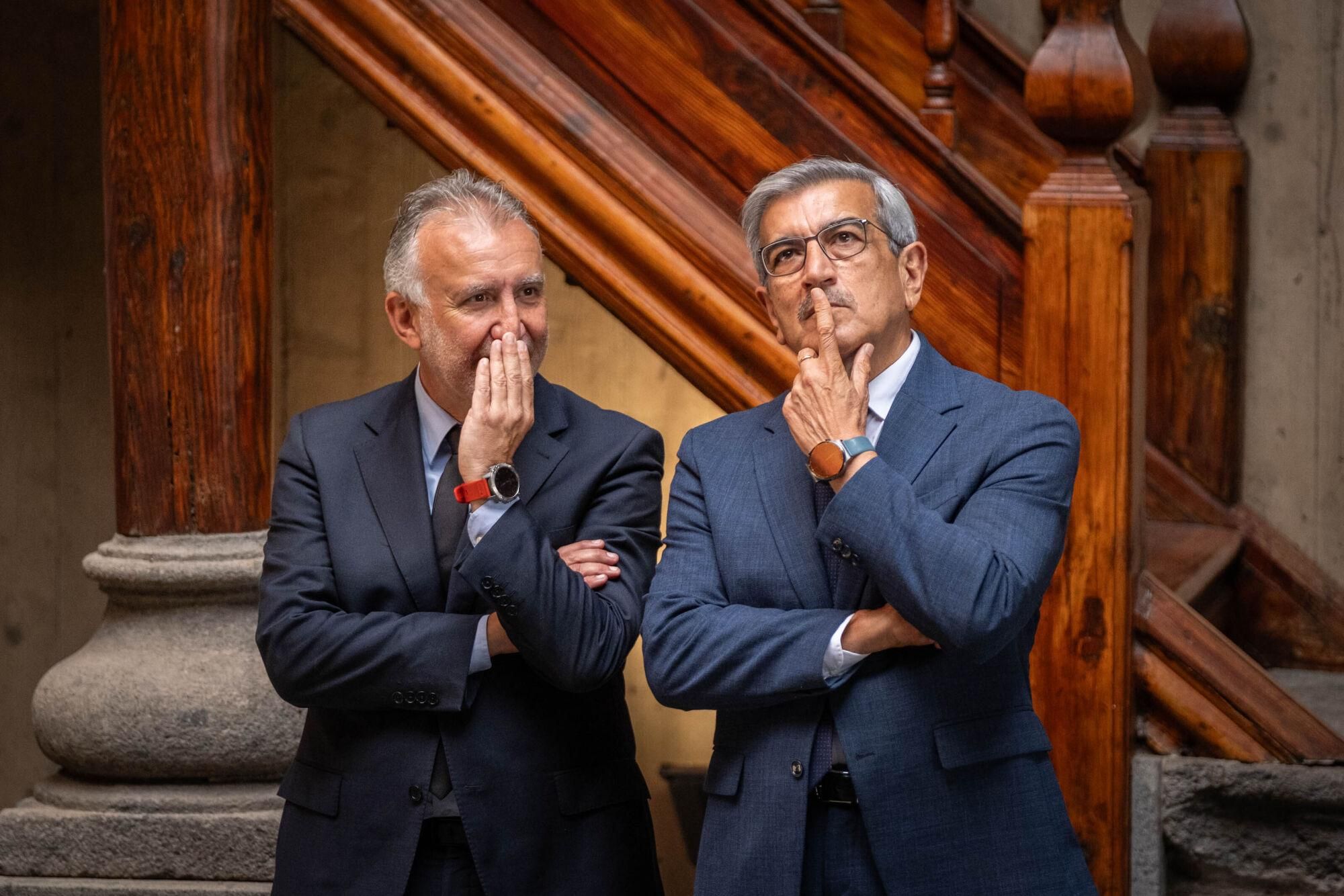 Funeral de Manuel Hermoso en Santa Cruz de Tenerife.
