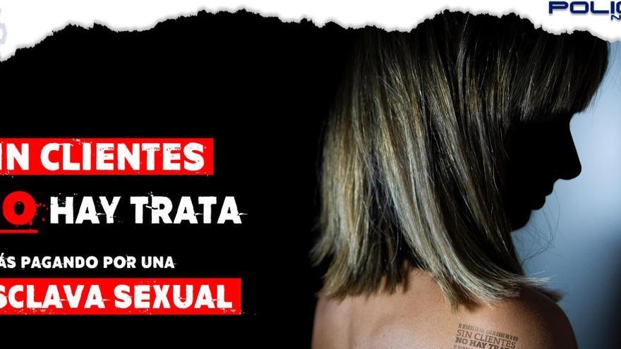 Campaña de la Policía contra la explotación sexual.