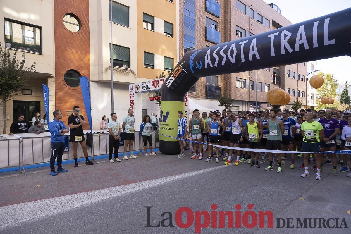 Carrera '10K Assota por ti' en Caravaca (salida y giro primera vuelta)