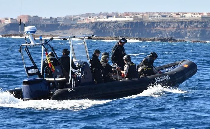 08/05/2019 TALIARTE. TELDE. Simulacro del ejército de operación contra el tráfico de drogas . Fotógrafa: YAIZA SOCORRO.  | 08/05/2019 | Fotógrafo: Yaiza Socorro