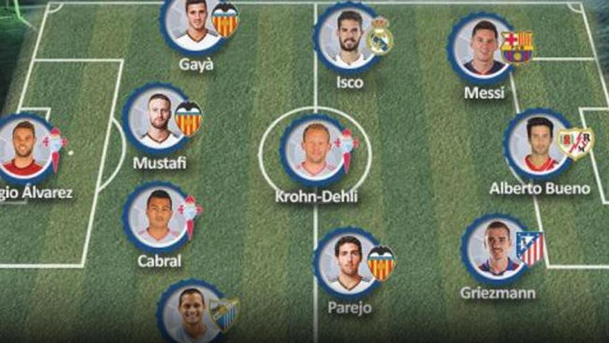 Tres valencianistas en el 11 ideal de febrero