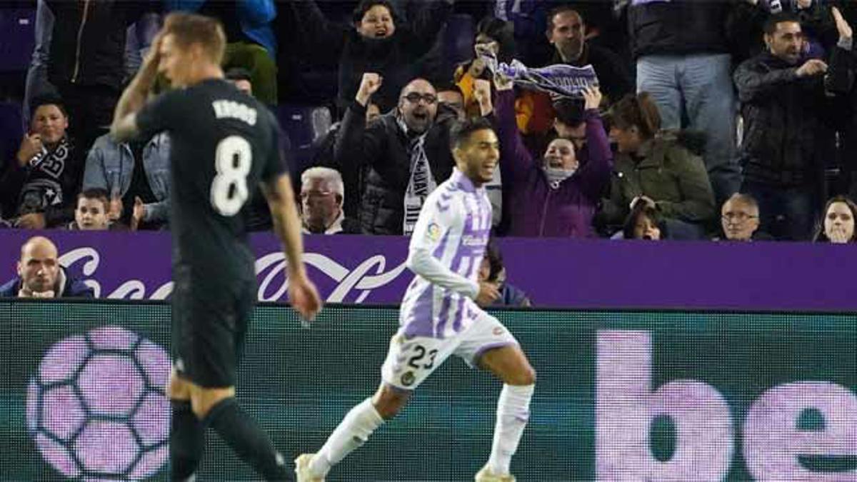 Anuar metió miedo al Madrid adelantando al Valladolid en el marcador