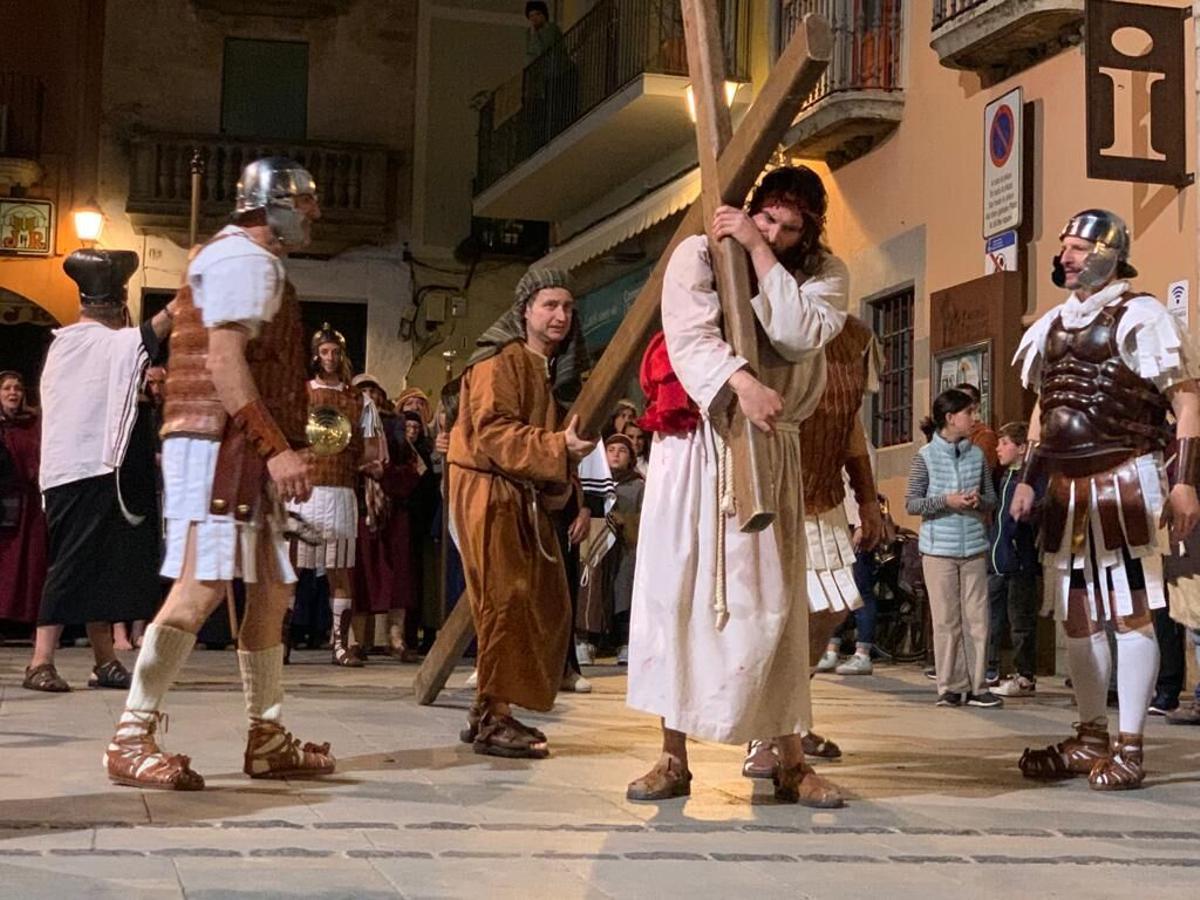 El Via Crucis de Castelló d'Empúries, en una imatge d'arxiu.